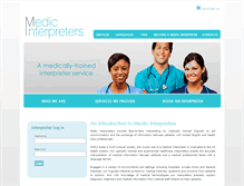 Tablet Screenshot of medic-interpreters.co.uk